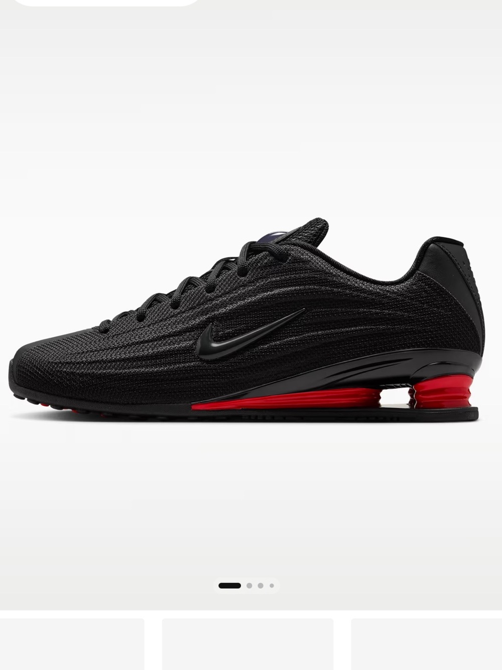 NWOT Nike Shox Black/University Red - Size 7